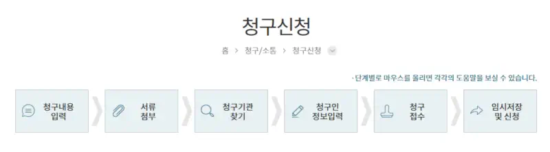 정보공개 청구 신청